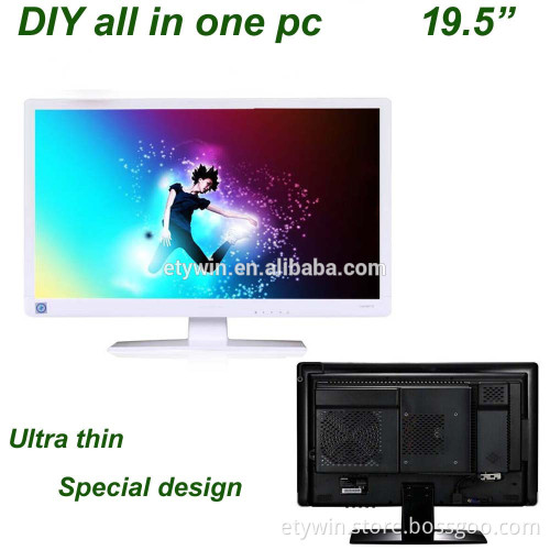 Ultra thin cheap all in one pc ,19.5" Stock Products Status and Integrated Card Graphics Card Type all in one pc